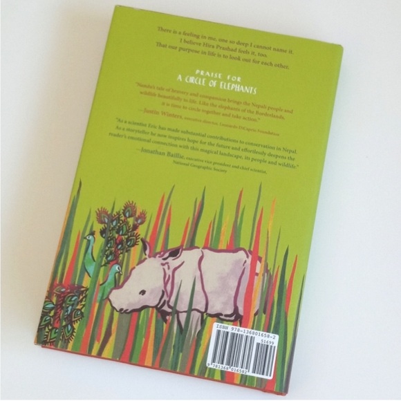 “A Circle Of Elephants" A Novel by Eric Dinerstein by Disney Hardback Book - Picture 3 of 15